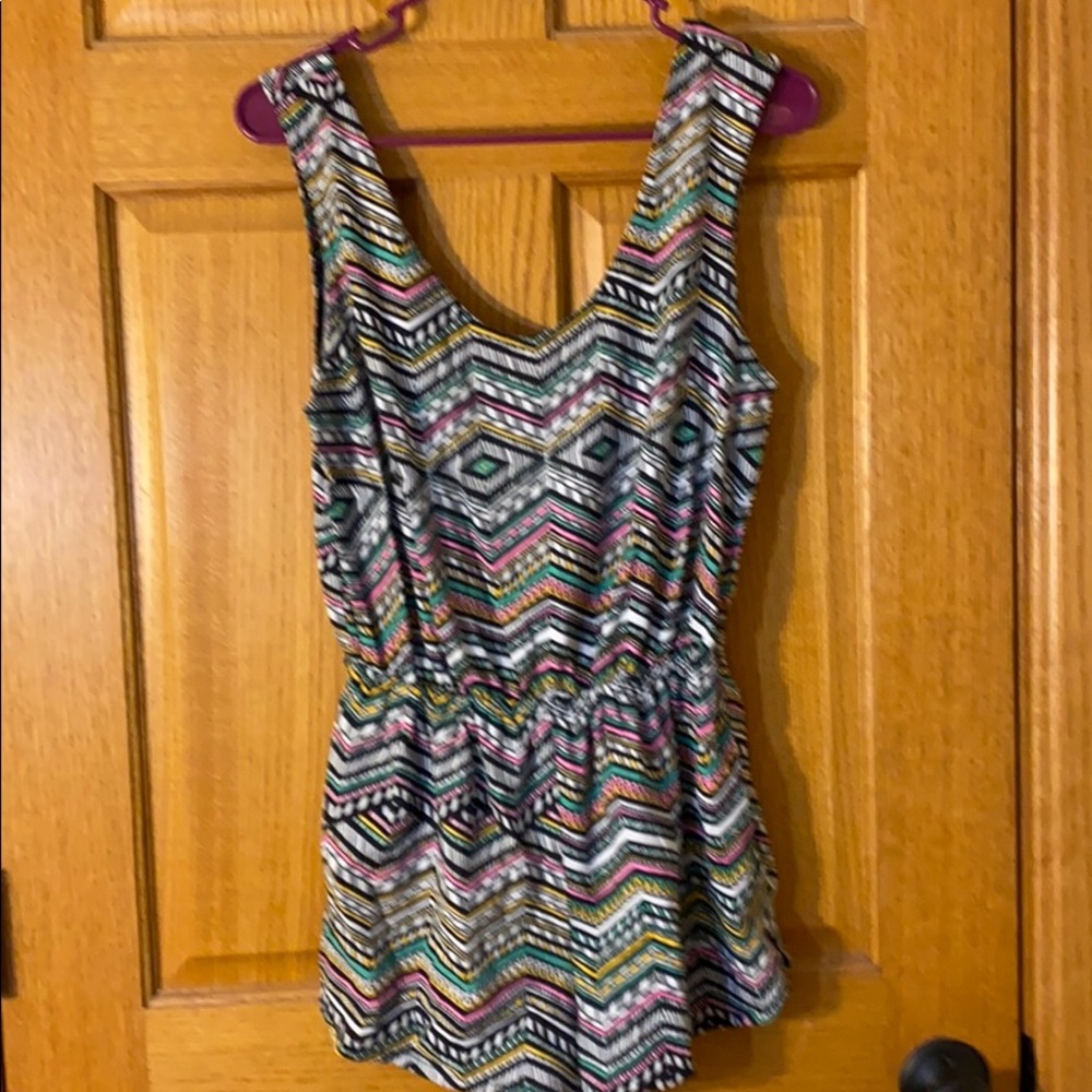 Tribal print romper